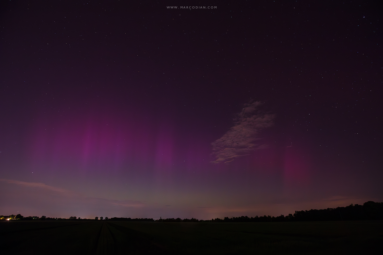 aurora boreale mestre venezia