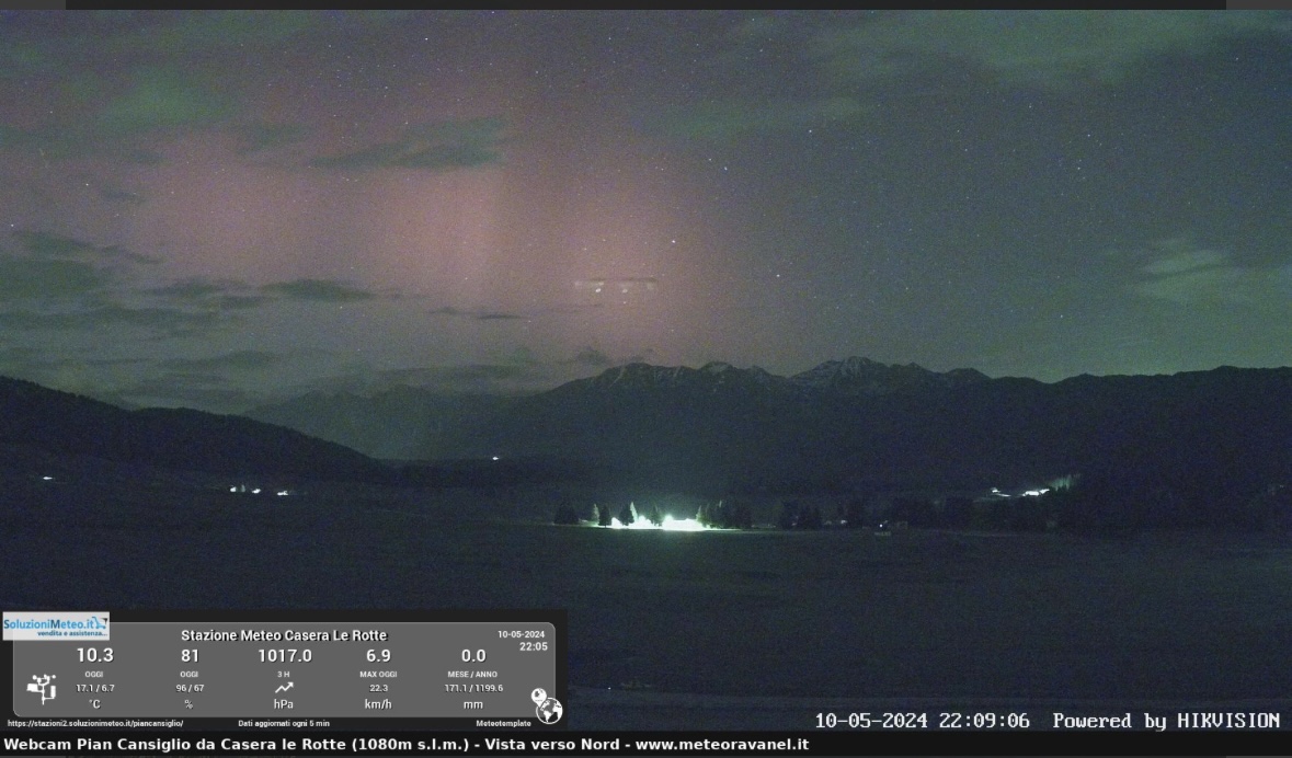 Webcam Pian Cansiglio - Casera Le Rotte - ore 21.55
