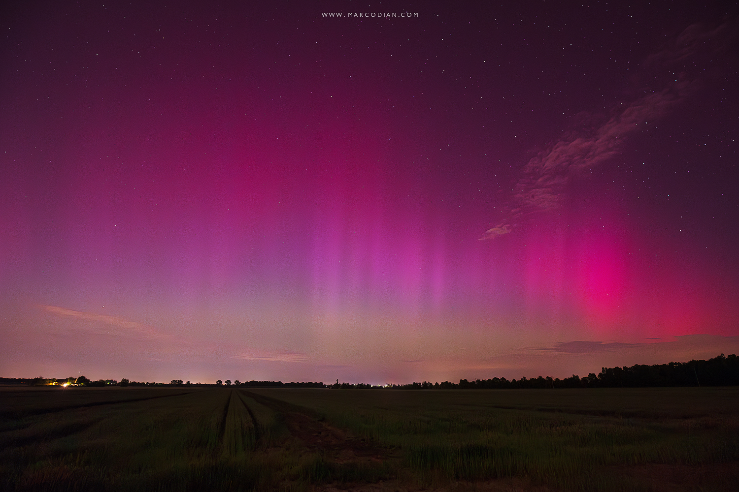 aurora boreale mestre 11/05/2024
