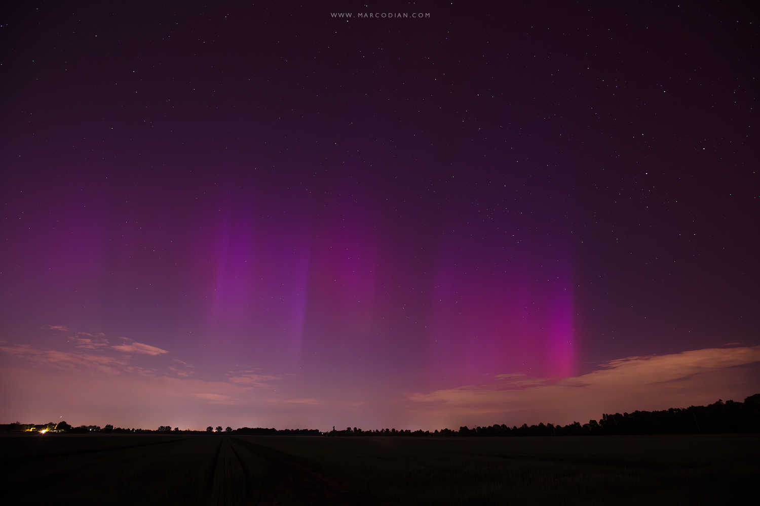 aurora boreale mestre 11/05/2024
